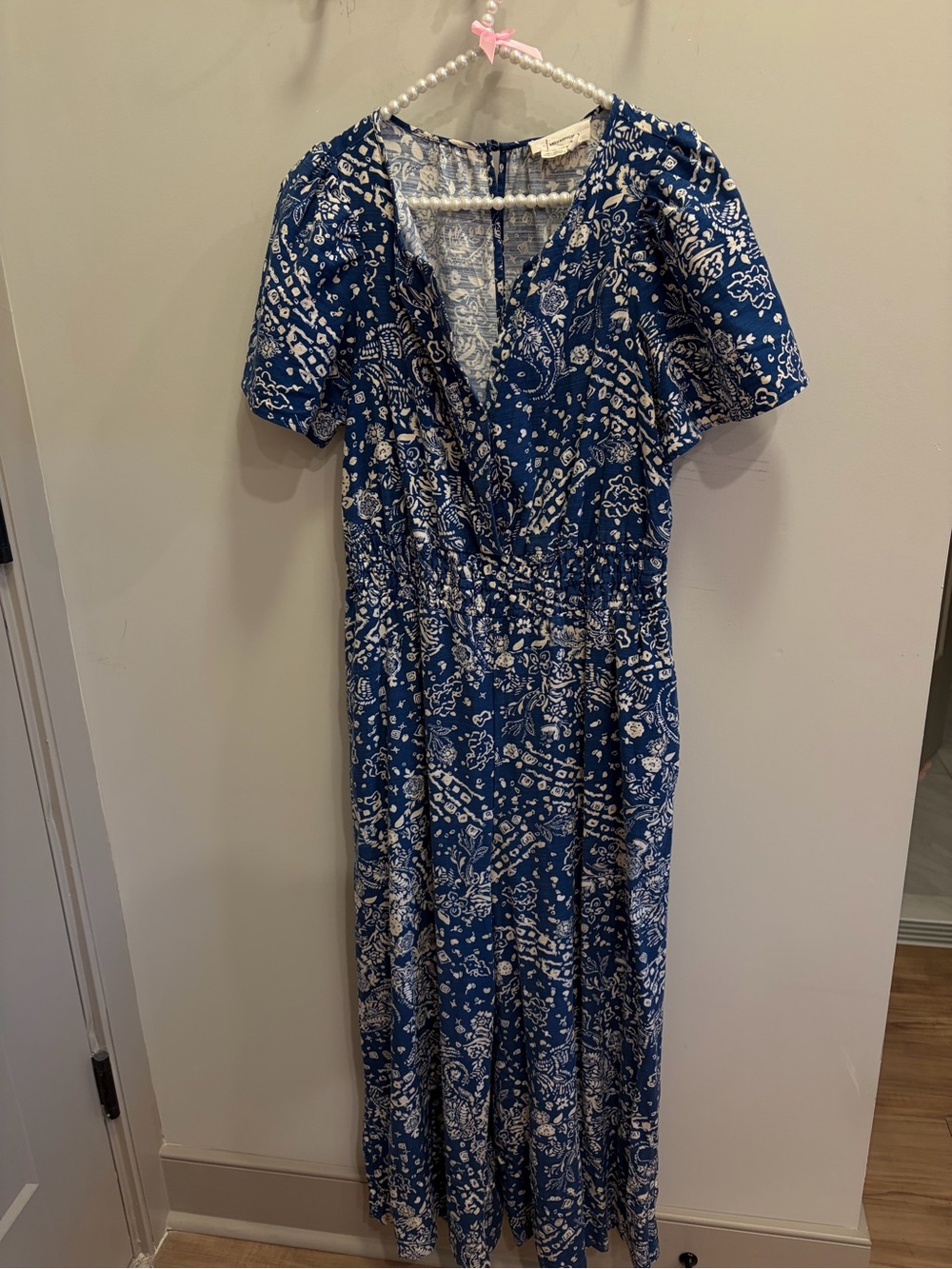 Anthropologie size S blue jumpsuit